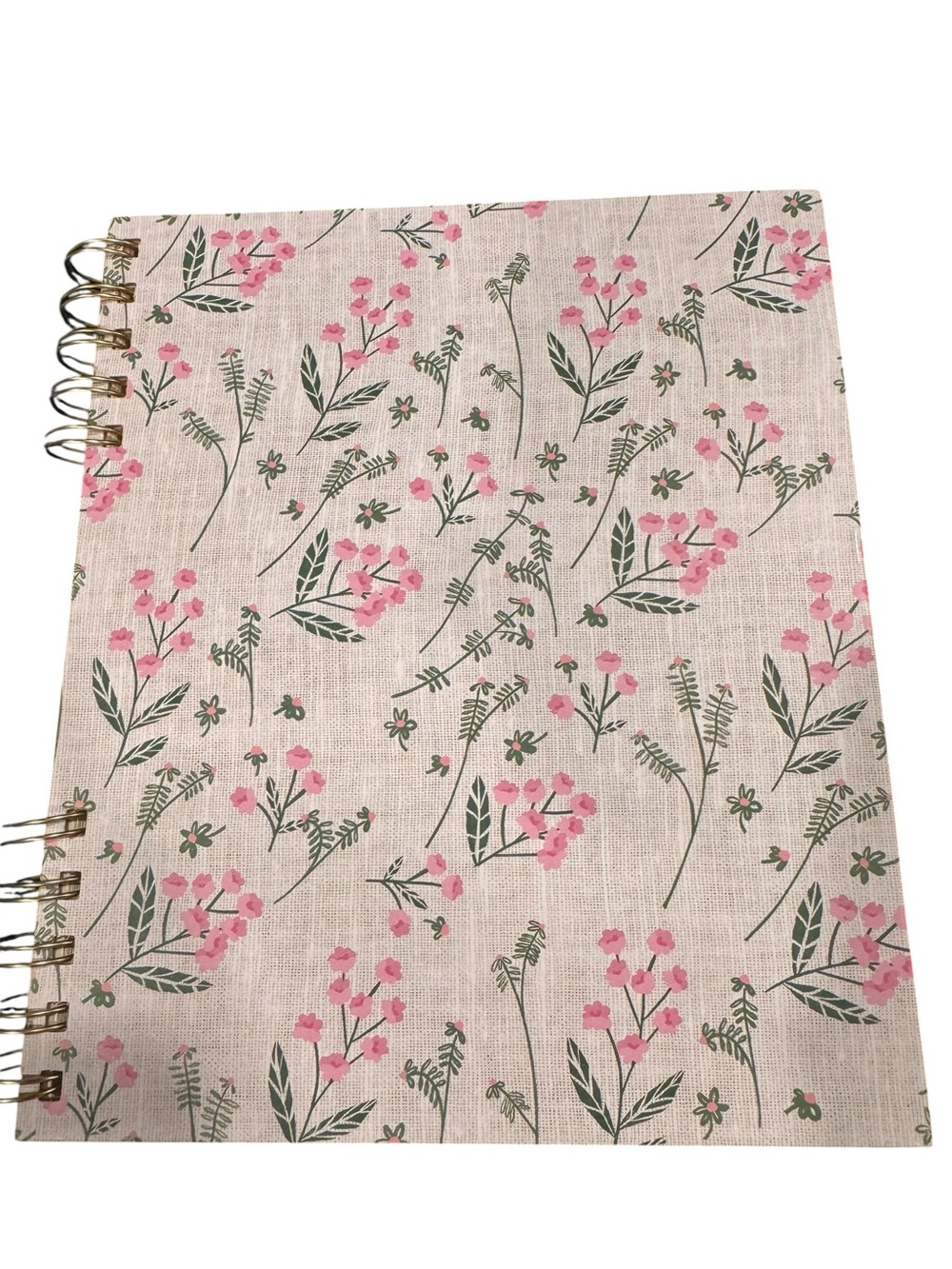 Floral Spiral Notebook - Pink & Green Botanical Cover